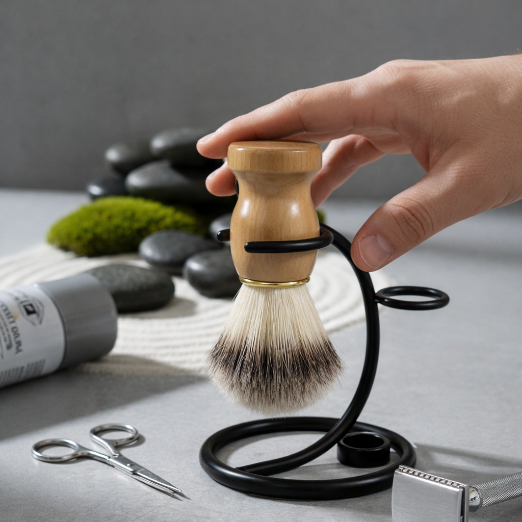 Beard Brush with Stand
