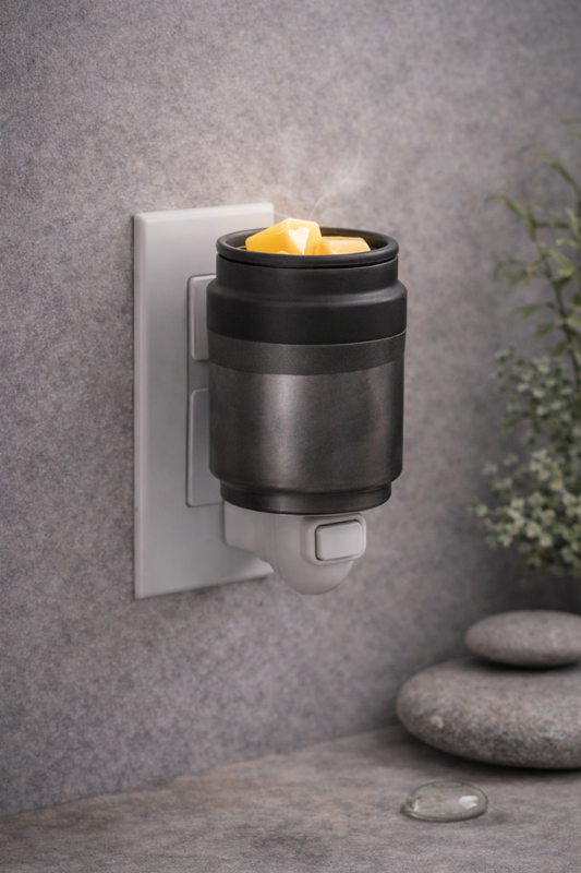Sandbar SUDS Mini Plug-In Wax Warmer | Wall Outlet Fragrance Burner for Wax Melts | Small Space Scent Diffuser | Lone Star, Black Dip & Rustic White Styles | Flame-Free Home Fragrance